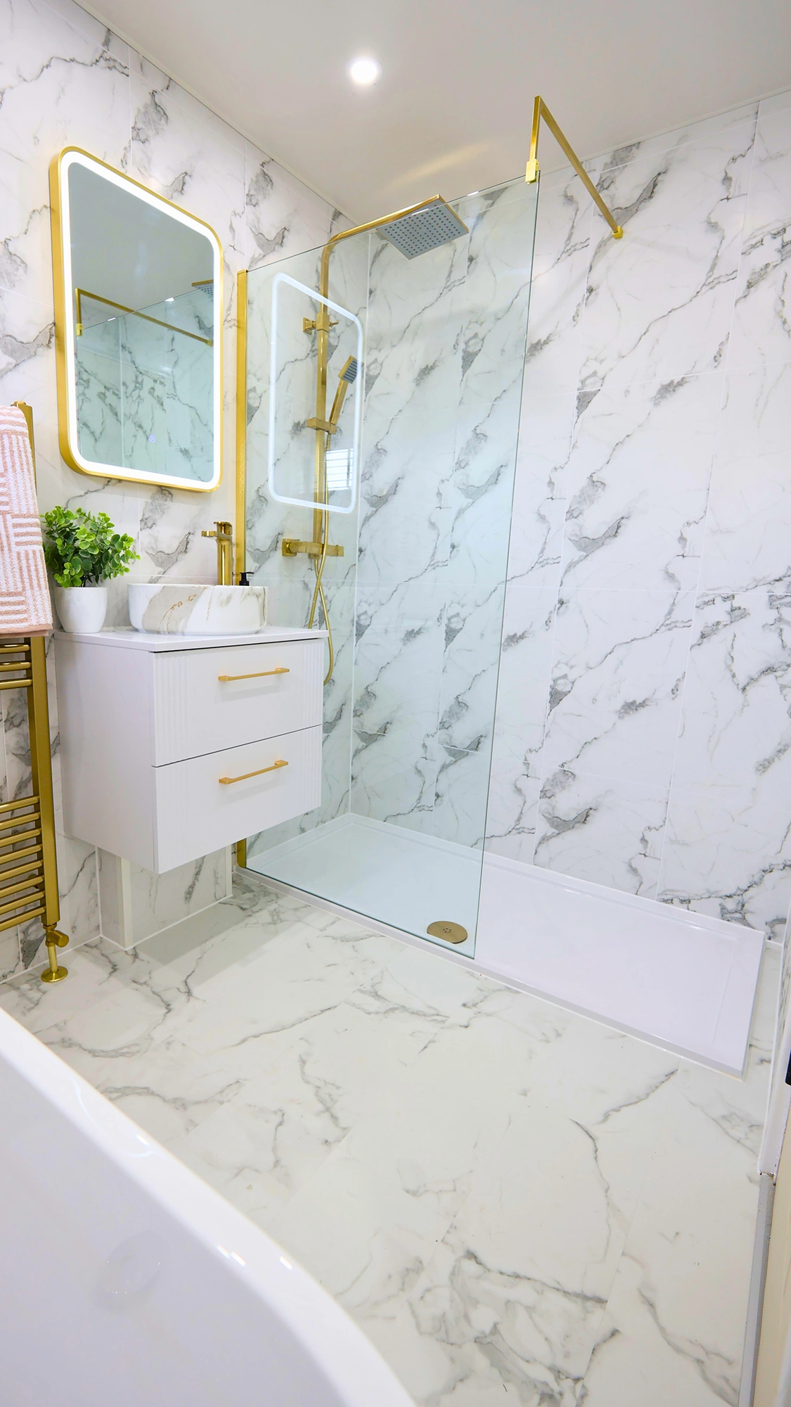 White Marble Bathroom