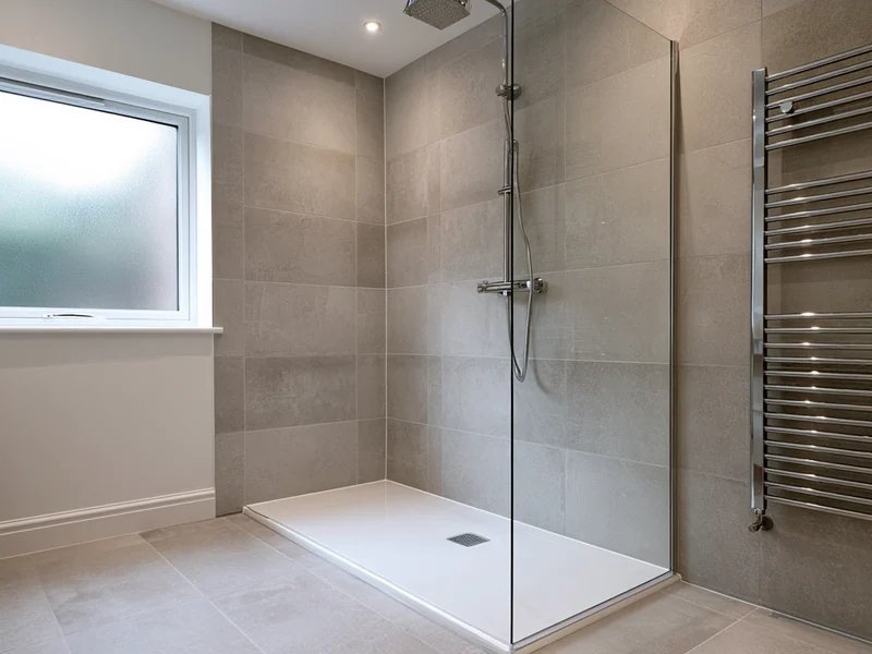 Walk-in shower fitted in a Widnes semi detached house